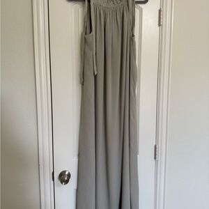 Elegant Gray Maxi Dress